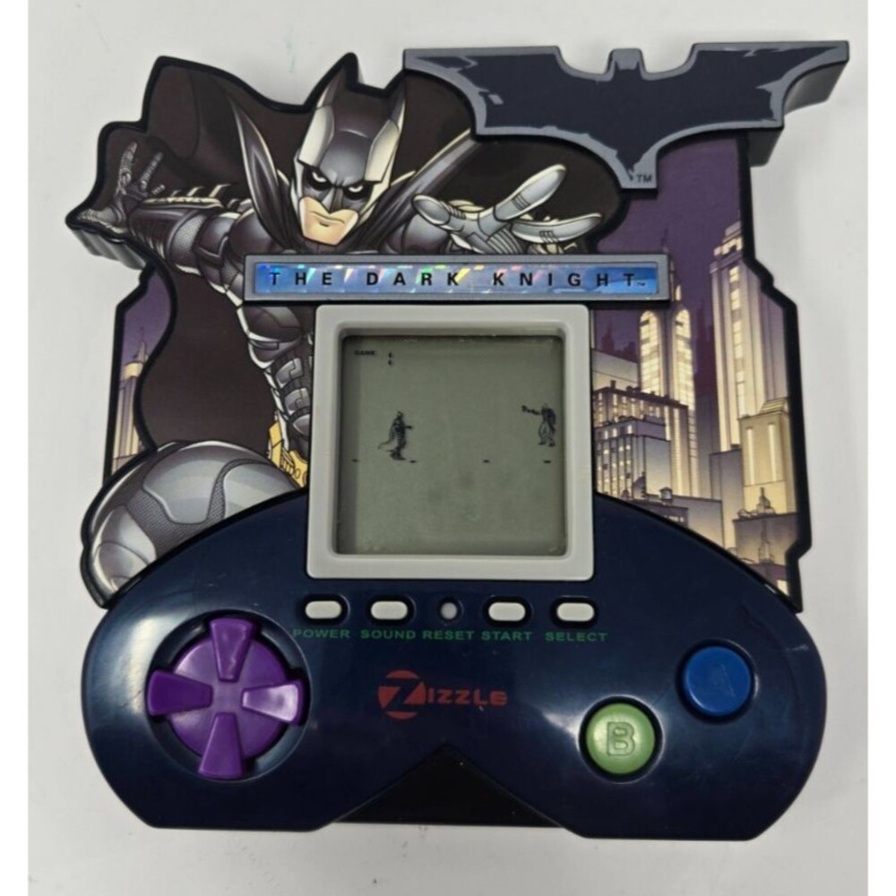 Zizzle Batman The Dark Knight 5-in-1 Handheld LCD Electronic Game 2008 TESTED